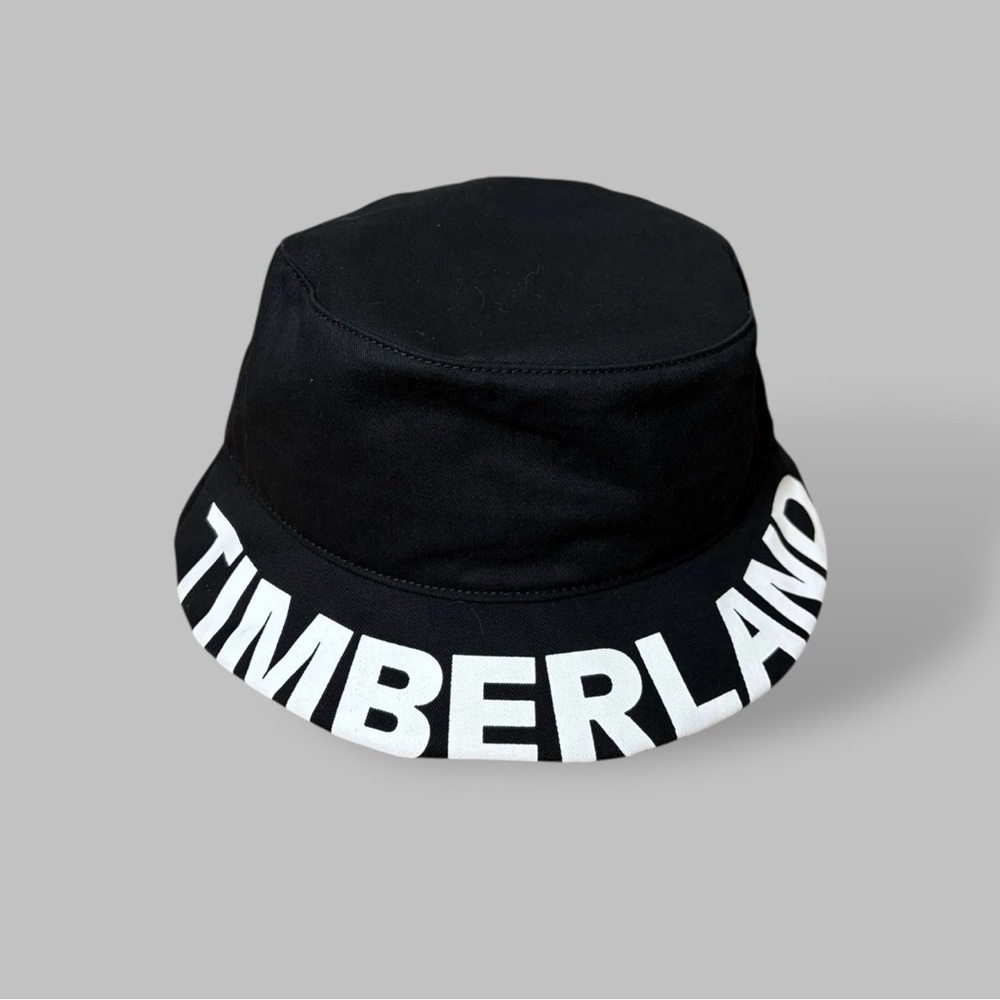 Timberland Men Women Black Logo Bucket Hat Sz L/XL - Picture 5 of 13